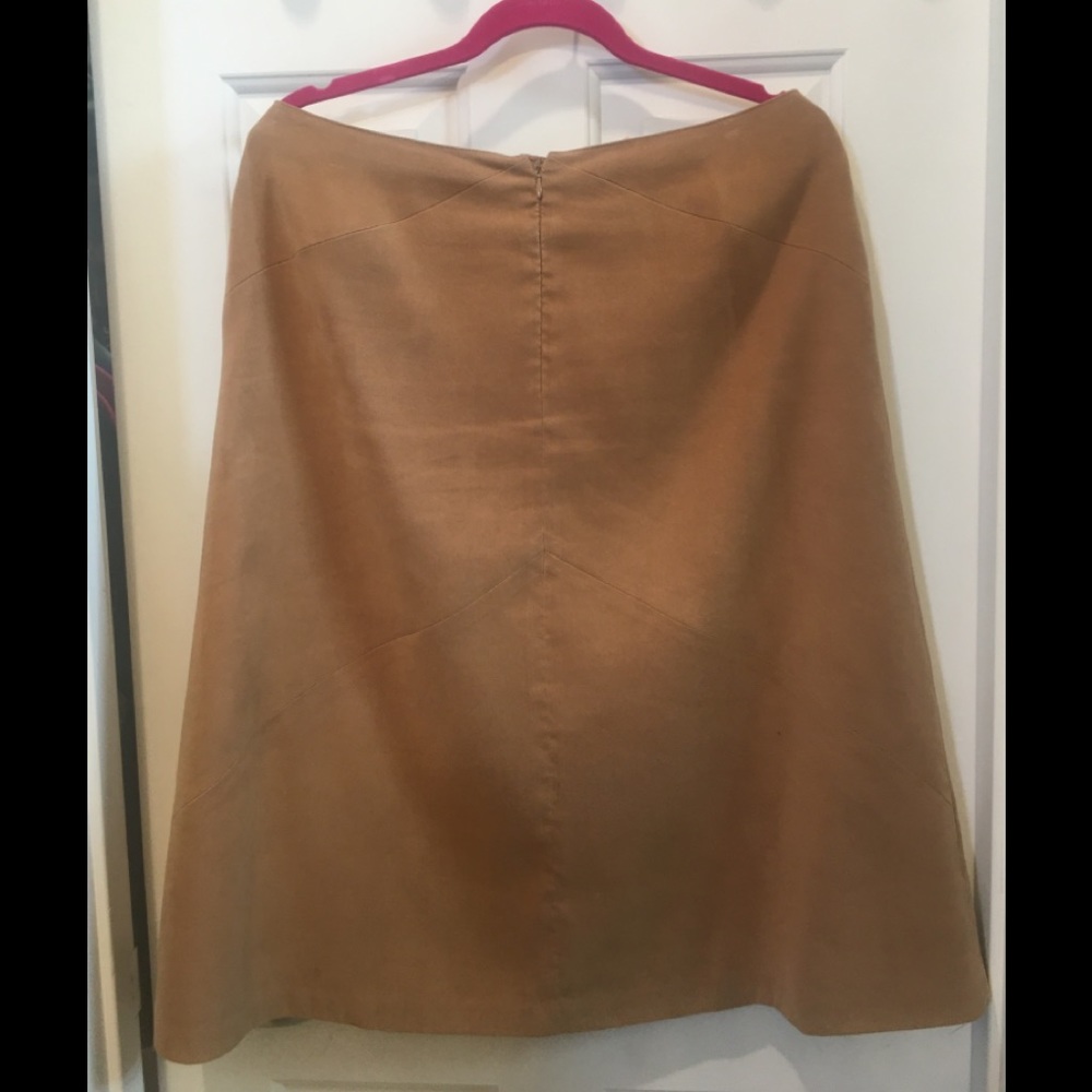 🦋 Talbots Carmel color A line Skirt, size 14P - Picture 2 of 6